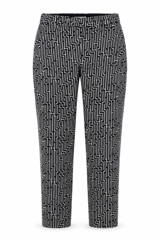 GP&J Baker x H&M Women’s Black Geometric Tapered Trousers UK 8