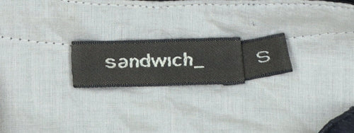 Sandwich Women Black Lace Knee Length Fit & Flare Dress Size S
