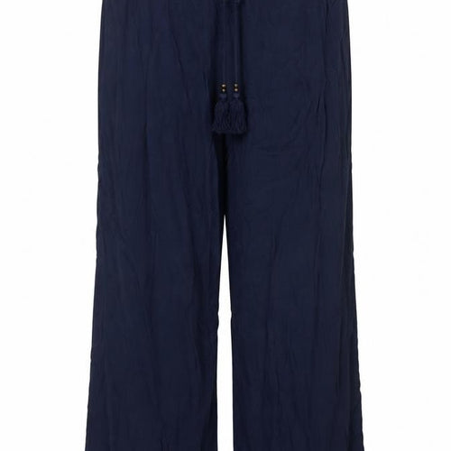 Marks and Spencer Women Blue UK 16 Harem Wide Leg Drawstring Trousers