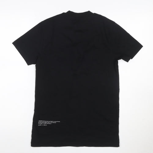 Mercier Men's Black XS Crew Neck Logo Patch Short Sleeve T-Shirt