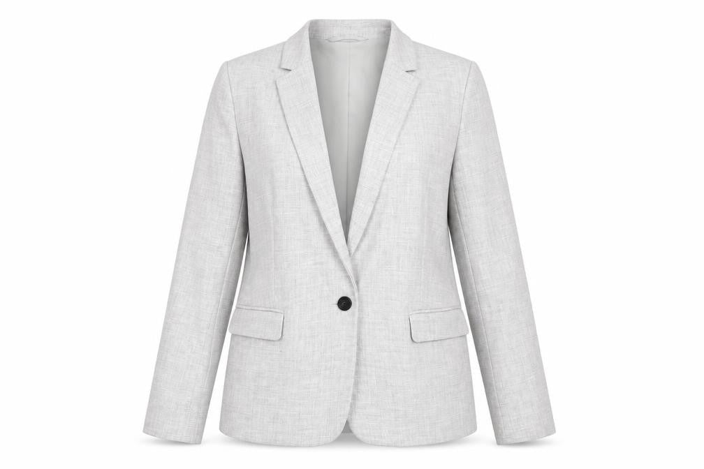 Marks and Spencer Women's Grey UK 12 Lined Single-Breasted Blazer
