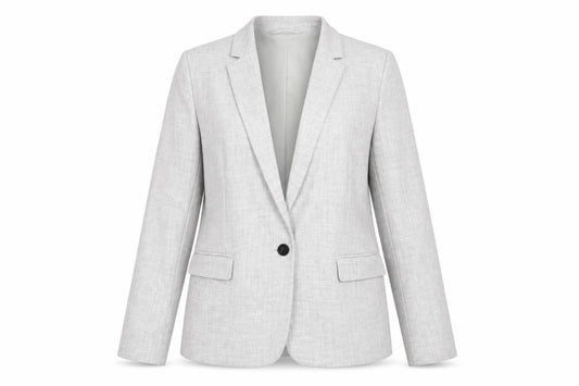 Marks and Spencer Women's Grey UK 12 Lined Single-Breasted Blazer