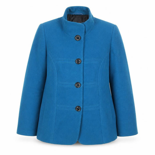 Gray & Osbourn Women’s Blue UK 20 Wool Cashmere Basic Jacket