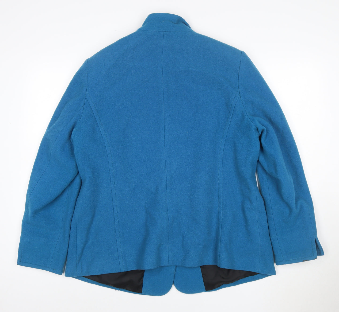 Gray & Osbourn Women’s Blue UK 20 Wool Cashmere Basic Jacket