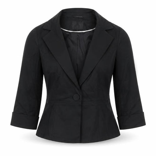Coast Women’s Black Size 8 Tailored Single-Breasted Blazer Jacket