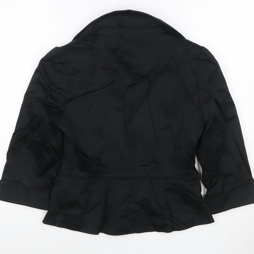 Coast Women’s Black Size 8 Tailored Single-Breasted Blazer Jacket