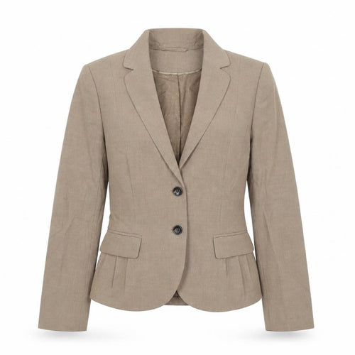 H&M Women’s Beige UK 10 Tailored Single-Breasted Blazer Jacket