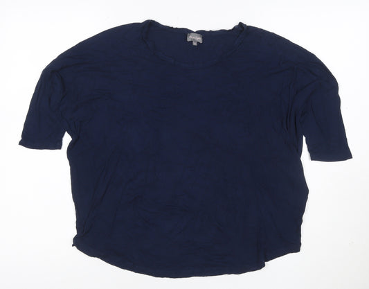 Phase Eight Women’s Blue Size 10 Basic Stretch Jersey T-Shirt