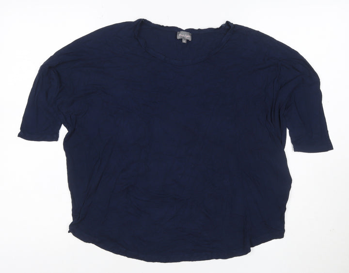 Phase Eight Women’s Blue Size 10 Basic Stretch Jersey T-Shirt