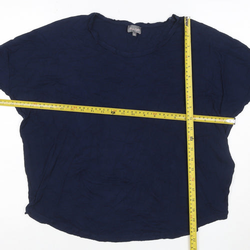 Phase Eight Women’s Blue Size 10 Basic Stretch Jersey T-Shirt