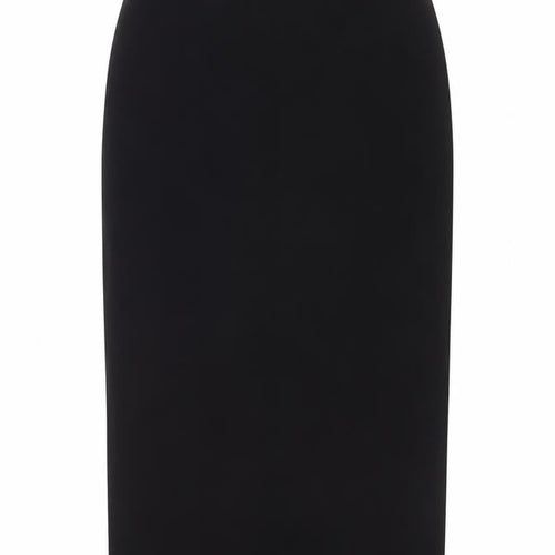 Next Women Black UK 8 Knee Length Straight Pencil Lined Work Skirt