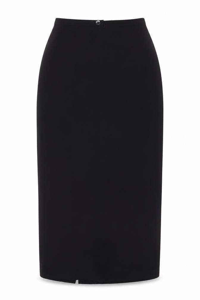 Next Women Black UK 8 Knee Length Straight Pencil Lined Work Skirt