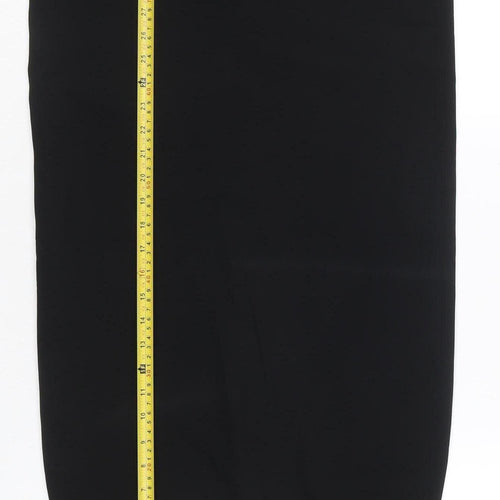 Next Women Black UK 8 Knee Length Straight Pencil Lined Work Skirt