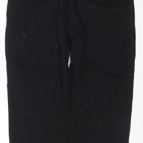 Marks & Spencer Men’s Black 36W 31L Cotton Straight Trousers