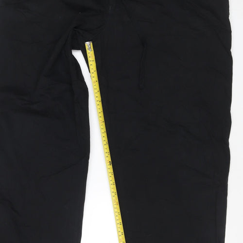 Marks & Spencer Men’s Black 36W 31L Cotton Straight Trousers