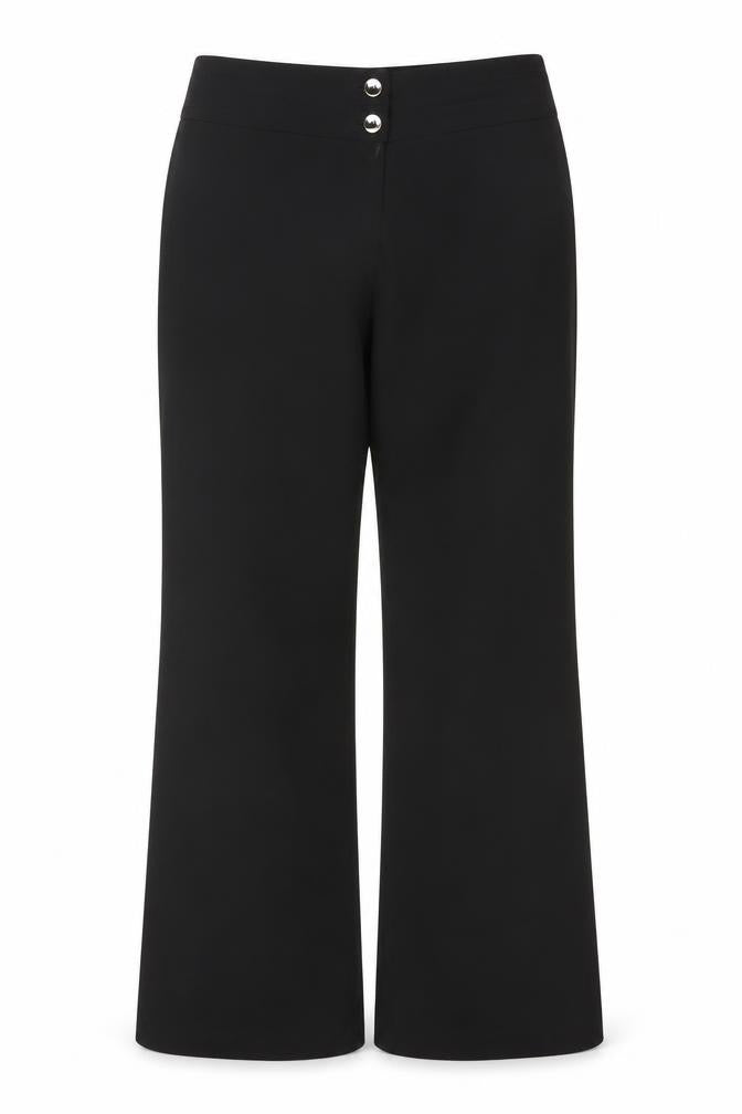 Collection Debenhams Women’s Black Size 10 Wide Leg Dress Trousers