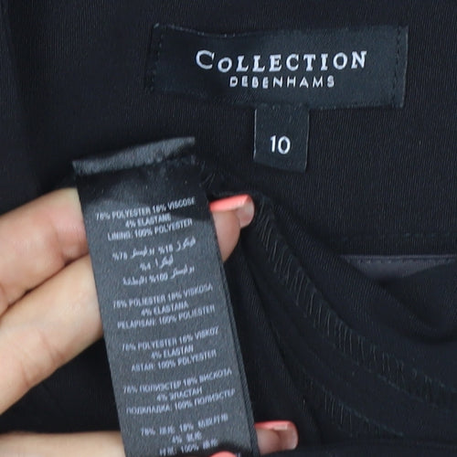 Collection Debenhams Women’s Black Size 10 Wide Leg Dress Trousers