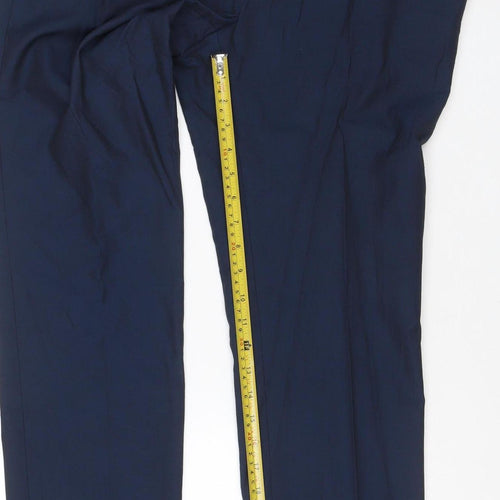 Next Tailoring Men’s Navy 34W 33L Skinny Fit Dress Trousers