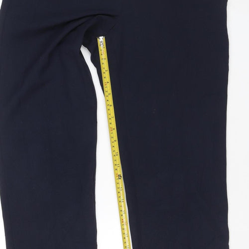 Marks and Spencer Women’s Navy Blue UK 12 Short Tailored Dress Trousers