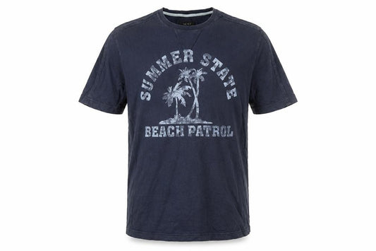 Next Men’s Blue L Summer State Beach Patrol Graphic Crew Neck T-Shirt