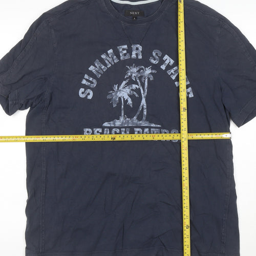 Next Men’s Blue L Summer State Beach Patrol Graphic Crew Neck T-Shirt