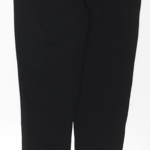 Boohoo Women's Black UK 6 Skinny Ankle Stretch Trousers Zip