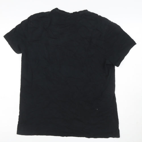 Polo Ralph Lauren Men’s Black L Custom Fit Logo Crew Neck T-Shirt