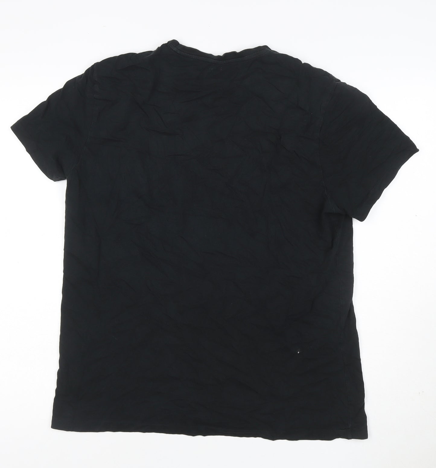 Polo Ralph Lauren Men’s Black L Custom Fit Logo Crew Neck T-Shirt
