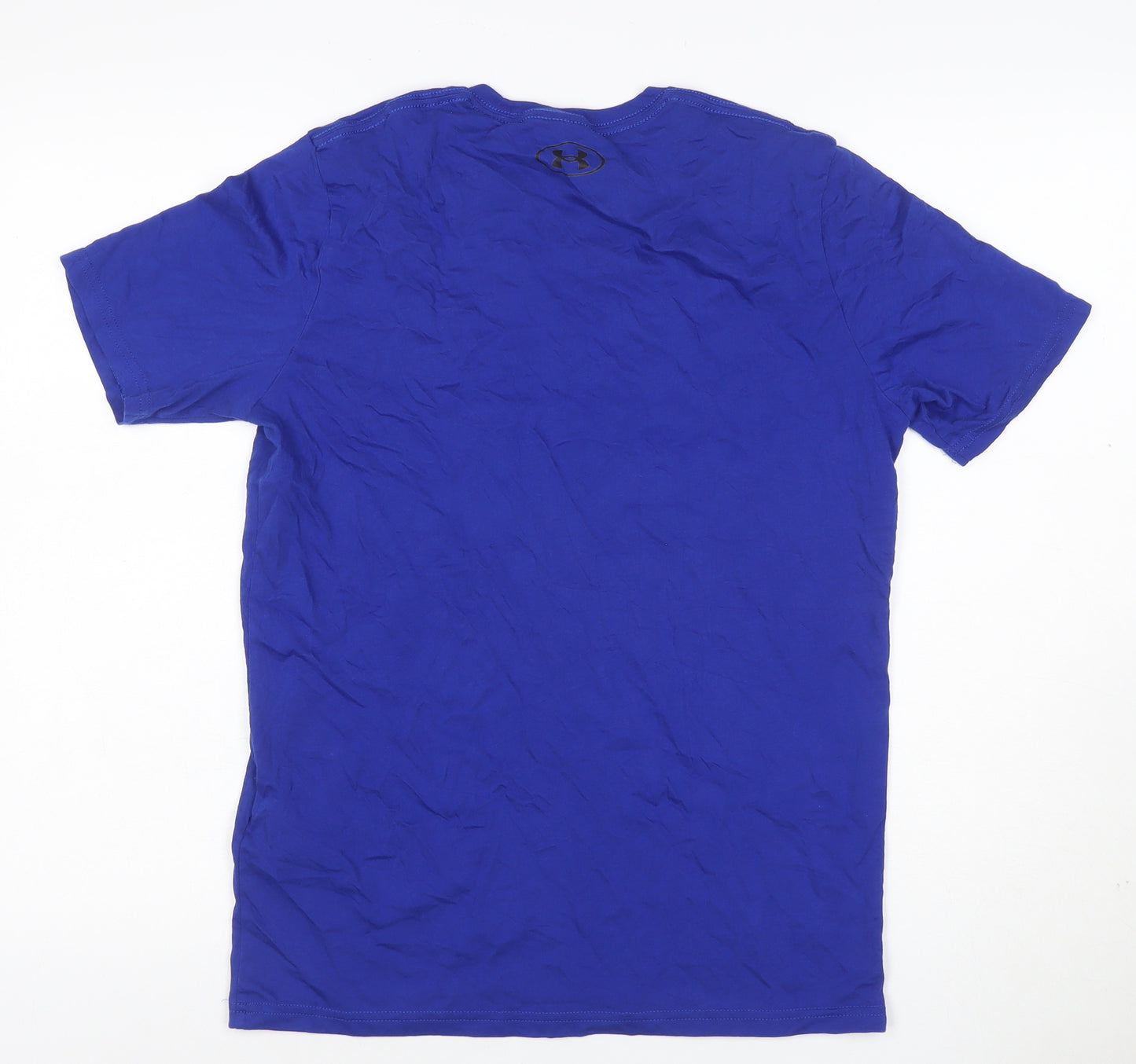Under Armour Men's Blue Small Logo Short Sleeve Crew Neck T-Shirt