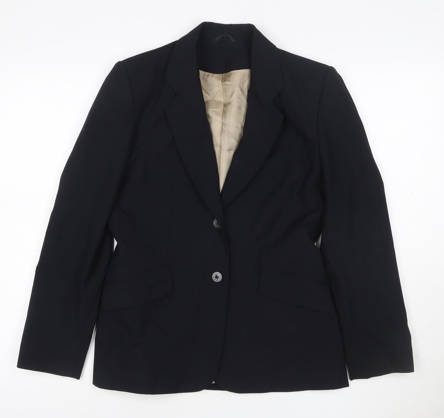 Principles Petite Women Black UK 10 Two Button Tailored Blazer Jacket