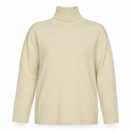 SJ Designs Women’s Gold Glitter Roll Neck Knit Jumper Size M