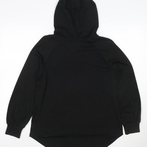 ONLY Women’s Black M Pullover Hooded Long Sleeve Sweatshirt