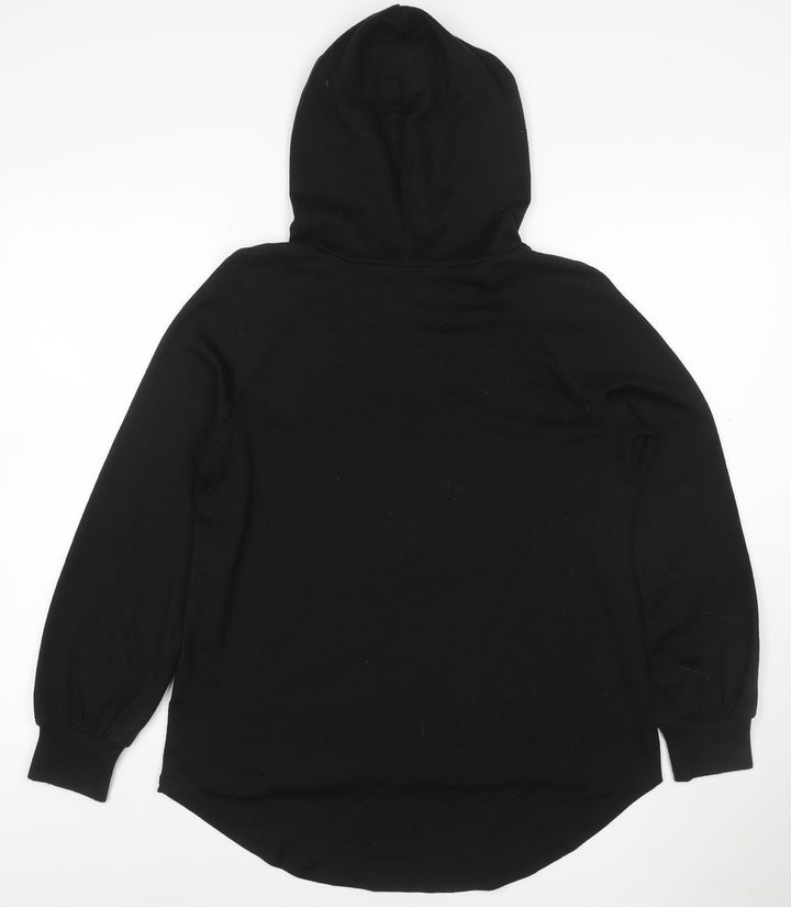 ONLY Women’s Black M Pullover Hooded Long Sleeve Sweatshirt