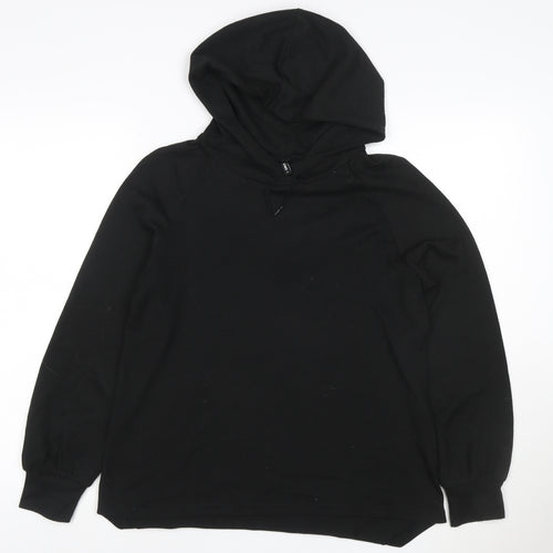 ONLY Women’s Black M Pullover Hooded Long Sleeve Sweatshirt