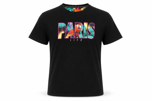Cayler & Sons Mens Black M Paris Life Parrot Graphic T-Shirt