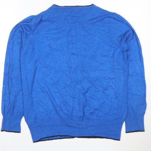 Marks and Spencer Women’s Blue UK 16 Round Neck Button Cardigan