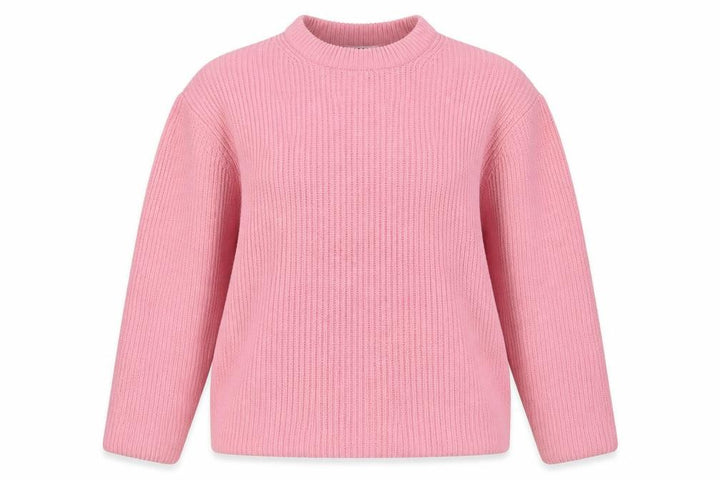 Uniqlo Women’s Pink L Ribbed Crew Neck Knit Pullover Jumper