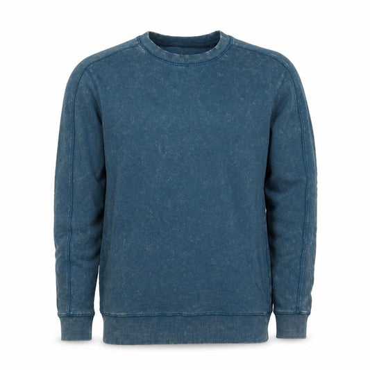 Next Men’s Blue Acid Wash Crew Neck Pullover Sweatshirt Size S
