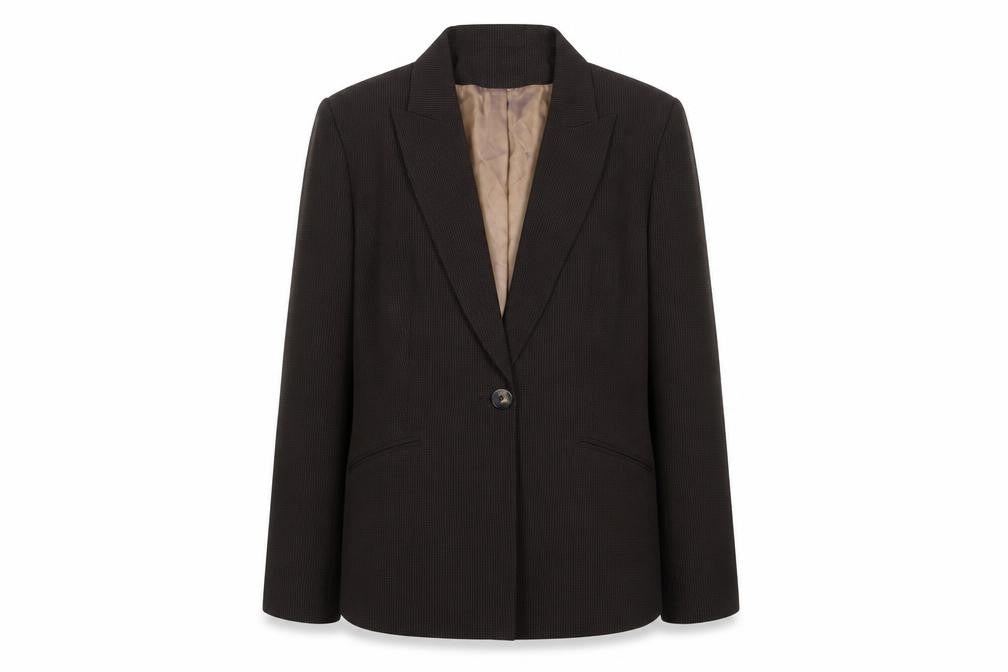 Principles Women’s Brown Size 16 One Button Lined Blazer Jacket
