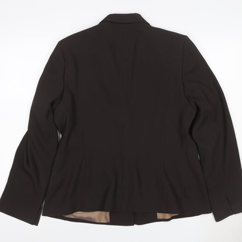 Principles Women’s Brown Size 16 One Button Lined Blazer Jacket