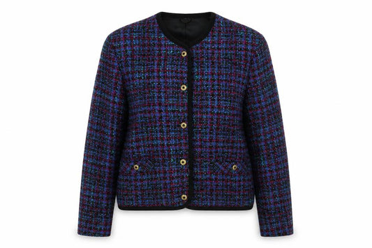 Next Originals Women’s Multicoloured Tweed Blazer Jacket UK 12 Wool