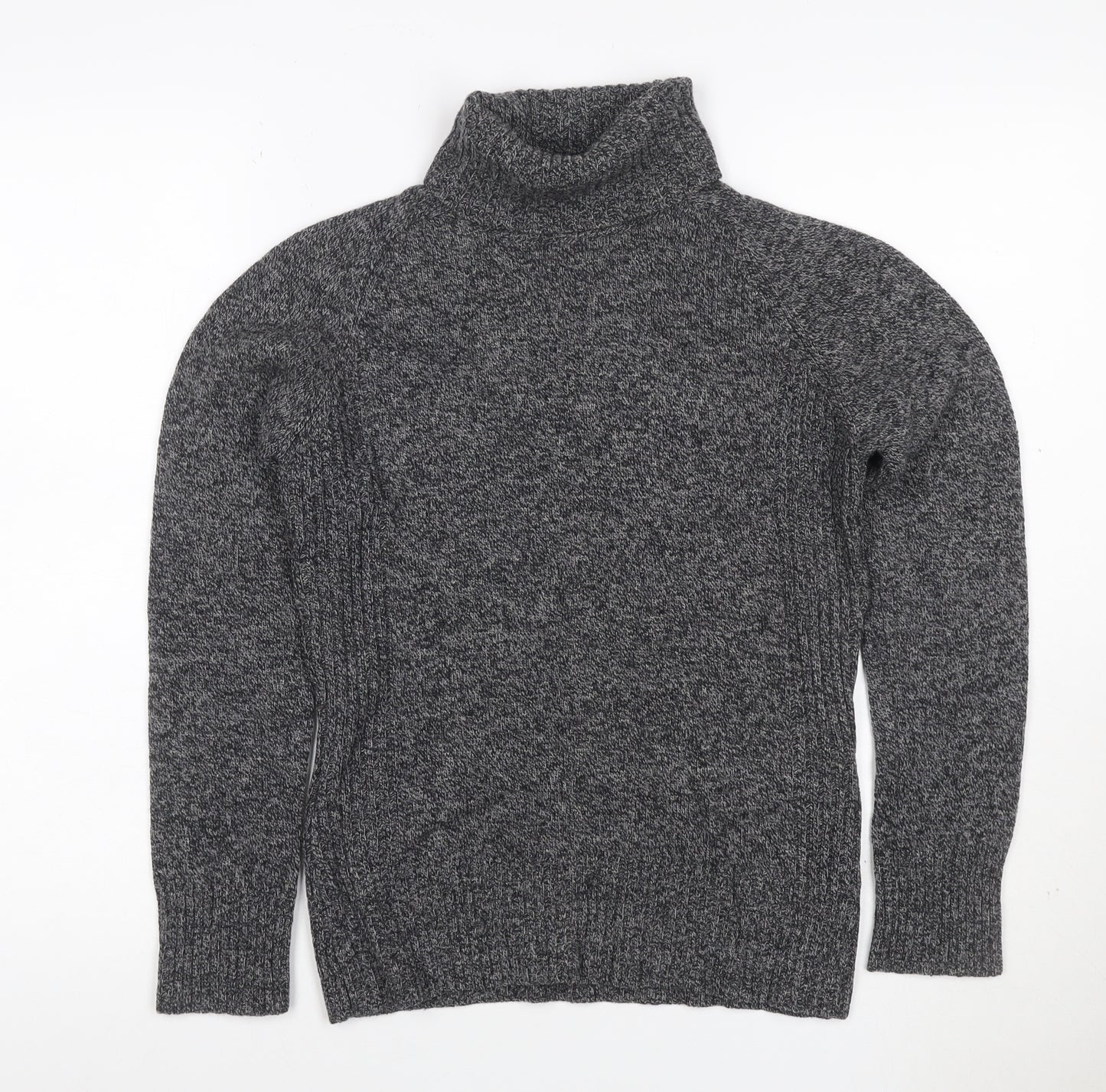 Next Women’s Grey UK 8 Lambswool Roll Neck Pullover Jumper