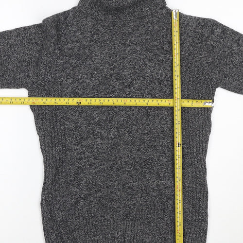 Next Women’s Grey UK 8 Lambswool Roll Neck Pullover Jumper