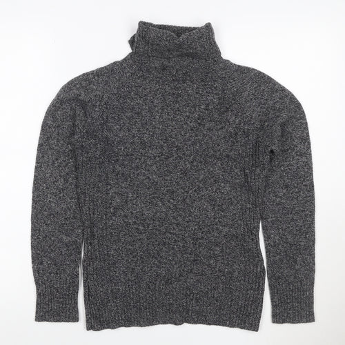 Next Women’s Grey UK 8 Lambswool Roll Neck Pullover Jumper