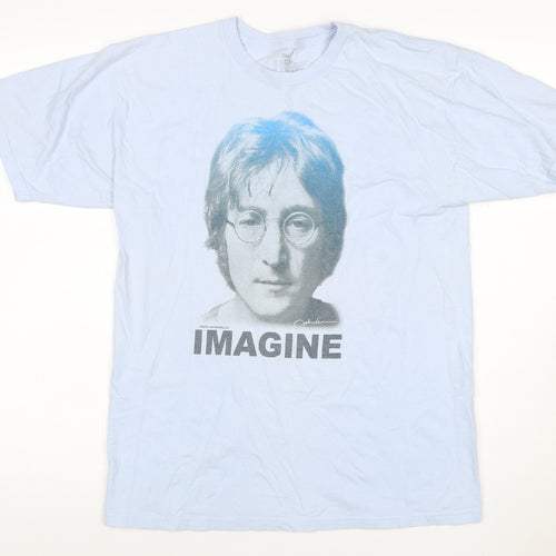 Gap Men's Blue M John Lennon Imagine Graphic Print Crew Neck T-Shirt