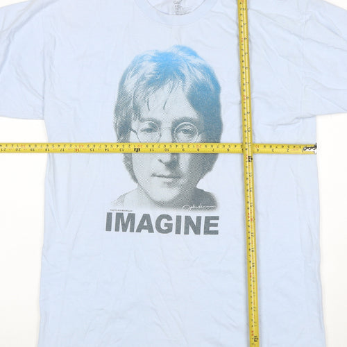 Gap Men's Blue M John Lennon Imagine Graphic Print Crew Neck T-Shirt