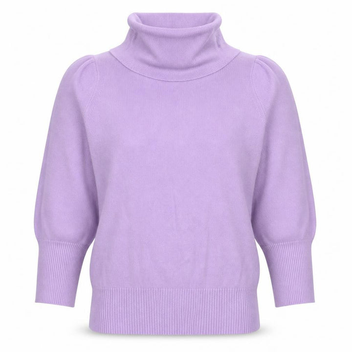 Oasis Women’s Purple UK 10 Roll Neck Knit Pullover Jumper
