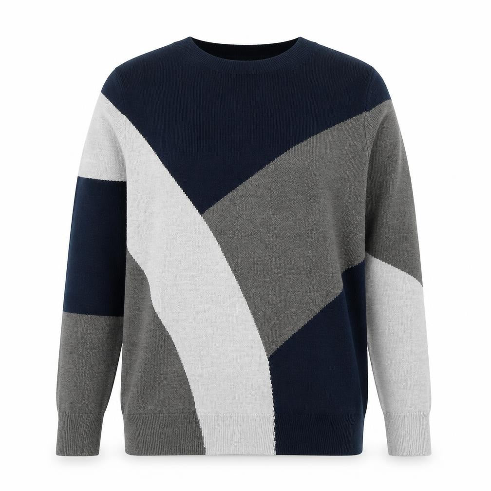 Marks and Spencer Women Multicoloured UK 8 Geometric Knit Pullover Jumper