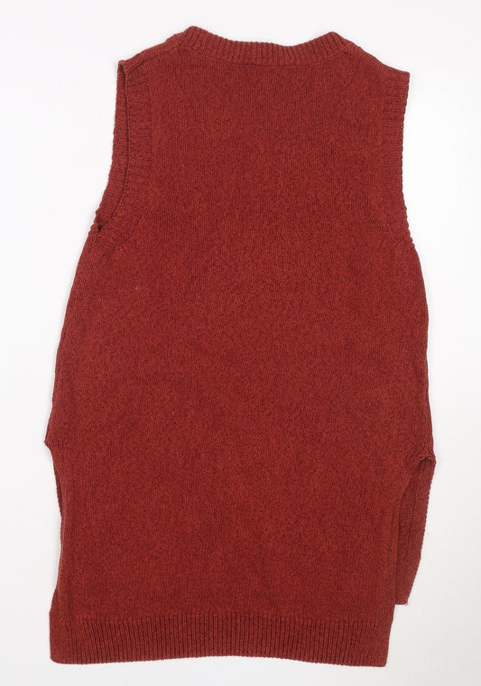 Marks and Spencer Women Red Size 8 Limited Edition Knit Jumper Vest