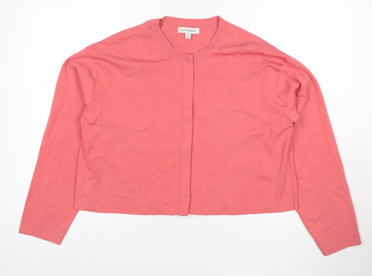 Autograph Women’s Pink Size 18 Round Neck Button Cardigan